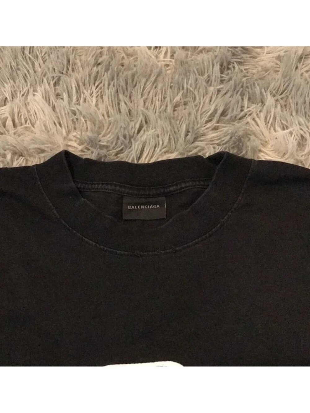 Balenciaga Men’s “Be Different” Logo T-Shirt in Black/White – Size XXL - Picture 7 of 9